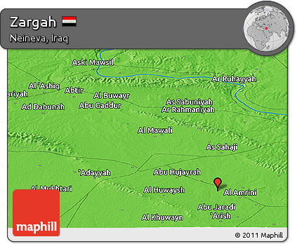 Political Panoramic Map of Zargah