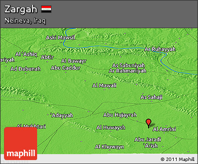 Political Panoramic Map of Zargah