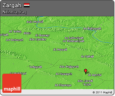 Political Panoramic Map of Zargah