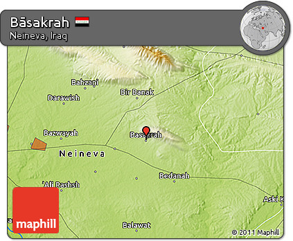 Physical 3D Map of Bāsakrah