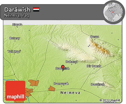 Physical 3D Map of Darāwīsh
