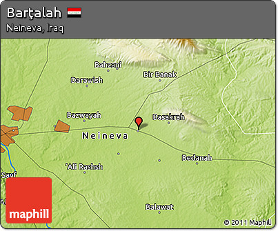 Physical 3D Map of Barţalah