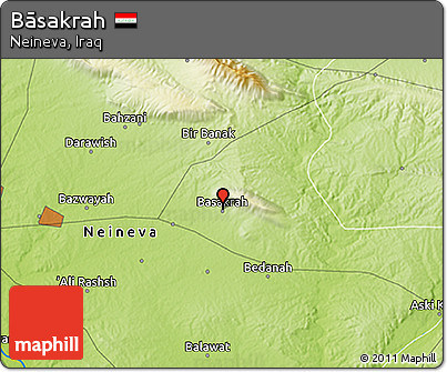 Physical 3D Map of Bāsakrah