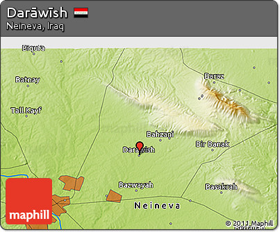 Physical 3D Map of Darāwīsh