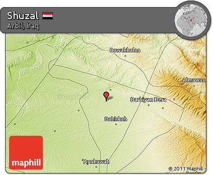 Physical 3D Map of Shuzal