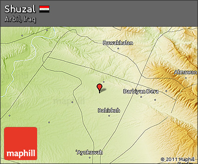 Physical 3D Map of Shuzal