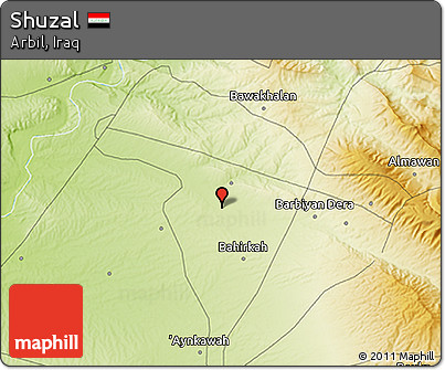 Physical 3D Map of Shuzal