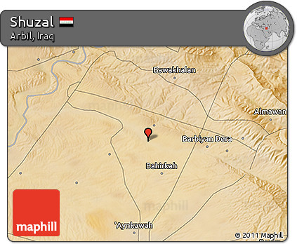 Satellite 3D Map of Shuzal