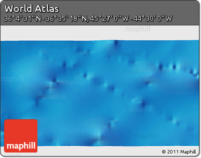 Physical 3D Map of the Area around 36° 19' 55" N, 44° 58' 30" W
