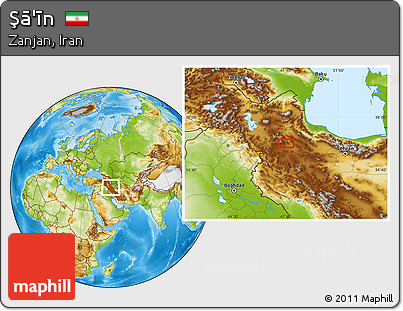 Physical Location Map of Şā'īn