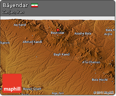 Physical 3D Map of Bāyendar
