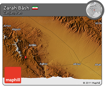 Physical 3D Map of Zarah Bāsh