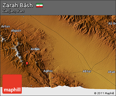 Physical 3D Map of Zarah Bāsh
