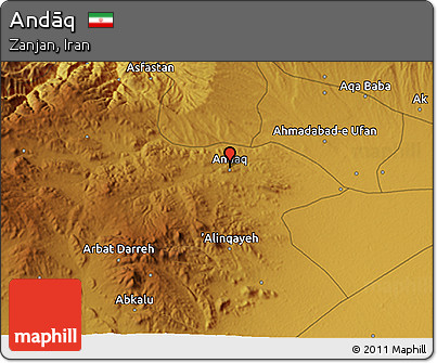 Physical 3D Map of Andāq