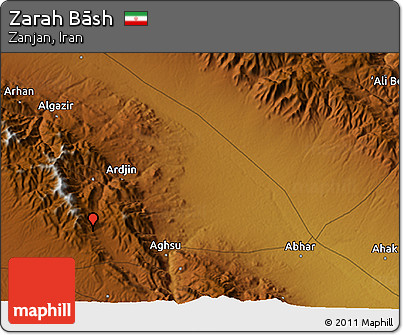 Physical 3D Map of Zarah Bāsh