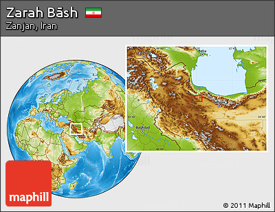 Physical Location Map of Zarah Bāsh