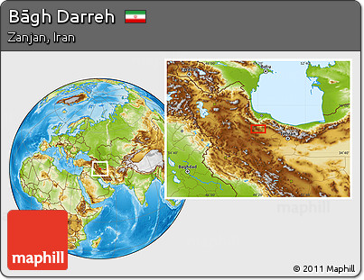 Physical Location Map of Bāgh Darreh