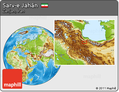 Physical Location Map of Sarv-e Jahān