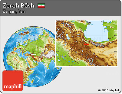 Physical Location Map of Zarah Bāsh