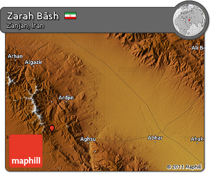 Physical Map of Zarah Bāsh