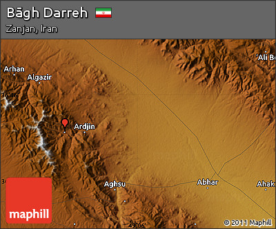 Physical Map of Bāgh Darreh