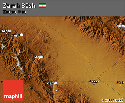 Physical Map of Zarah Bāsh