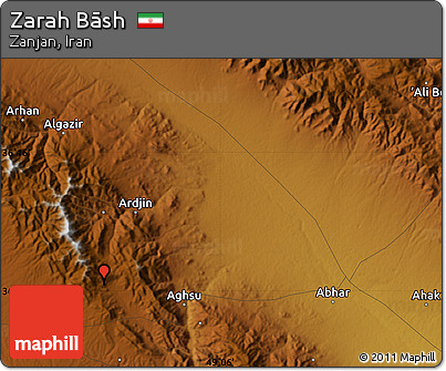 Physical Map of Zarah Bāsh