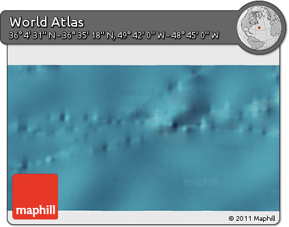 Satellite 3D Map of the Area around 36° 19' 55" N, 49° 13' 30" W