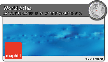 Physical Panoramic Map of the Area around 36° 19' 55" N, 49° 13' 30" W