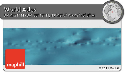 Satellite Panoramic Map of the Area around 36° 19' 55" N, 49° 13' 30" W
