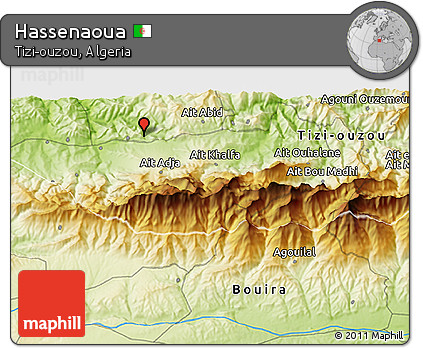 Physical 3D Map of Hassenaoua
