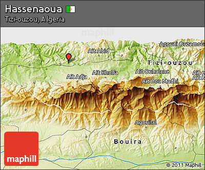 Physical 3D Map of Hassenaoua
