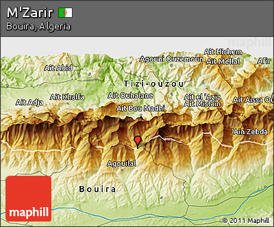 Physical 3D Map of M'Zarir