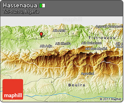 Physical 3D Map of Hassenaoua