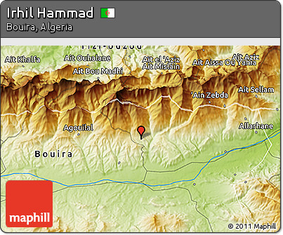 Physical 3D Map of Irhil Hammad