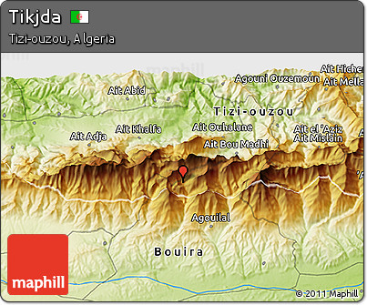 Physical 3D Map of Tikjda