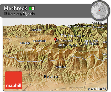 Satellite 3D Map of Mechreck
