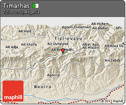 Shaded Relief 3D Map of Timarhas