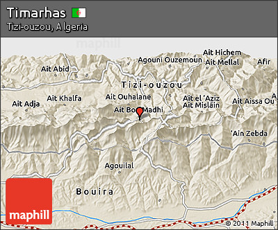 Shaded Relief 3D Map of Timarhas