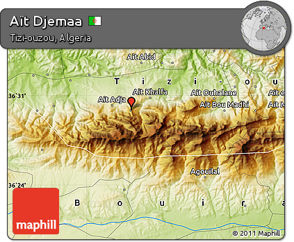 Physical Map of Aït Djemaa