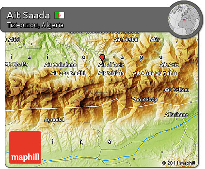 Physical Map of Aït Saada