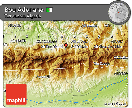 Physical Map of Bou Adenane