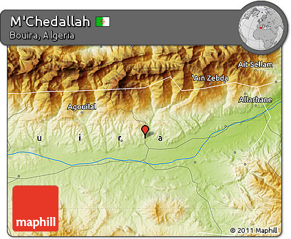 Physical Map of M'Chedallah