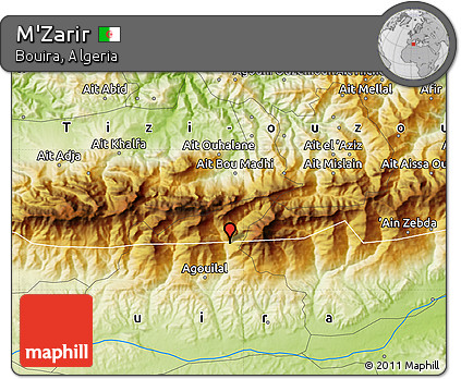 Physical Map of M'Zarir
