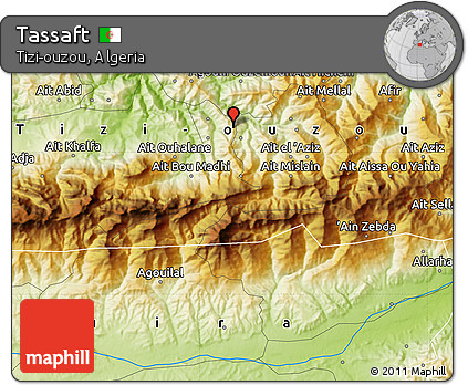 Physical Map of Tassaft