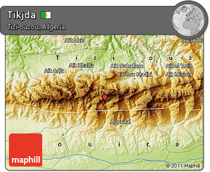 Physical Map of Tikjda