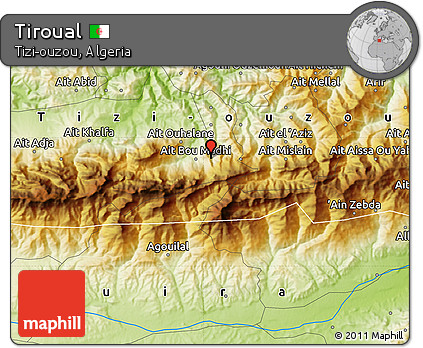 Physical Map of Tiroual