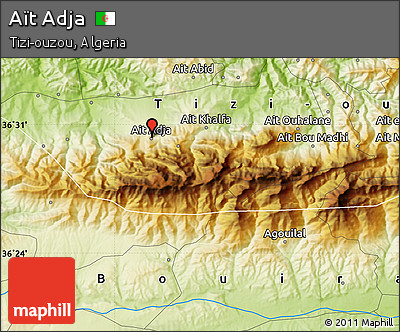 Physical Map of Aït Adja