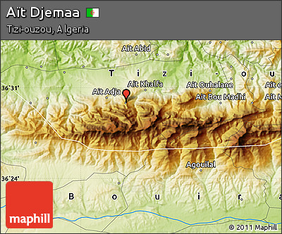 Physical Map of Aït Djemaa