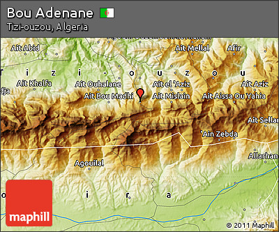 Physical Map of Bou Adenane